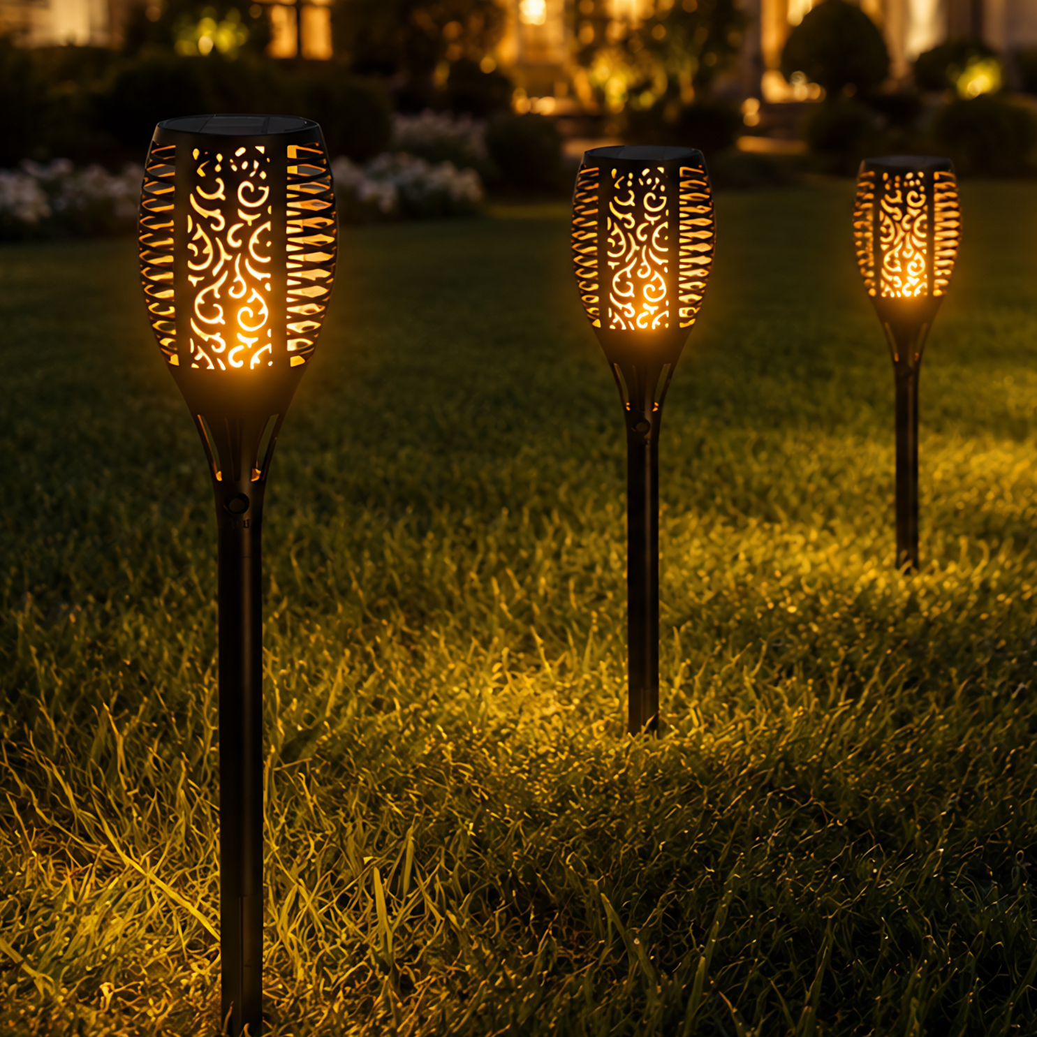 Solar Flame 33 LED Light