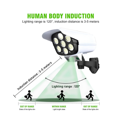 77 LED Solar Sensor Light