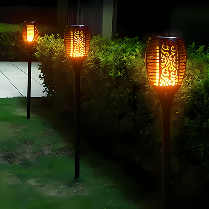 Solar Flame 33 LED Garden Light | Pack of 2/4