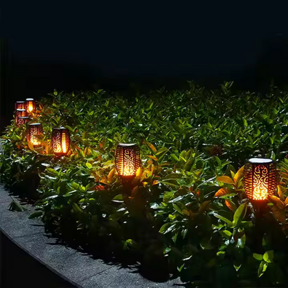 Solar Flame 33 LED Garden Light | Pack of 2/4