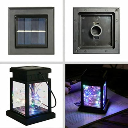 Solar Lantern Lamp Light | Multicolor LEDs | Pack of 2