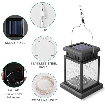 Solar Lantern Lamp Light | Multicolor LEDs | Pack of 2