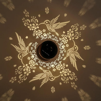 Solar Hanging Hummingbird Design Lantern Light