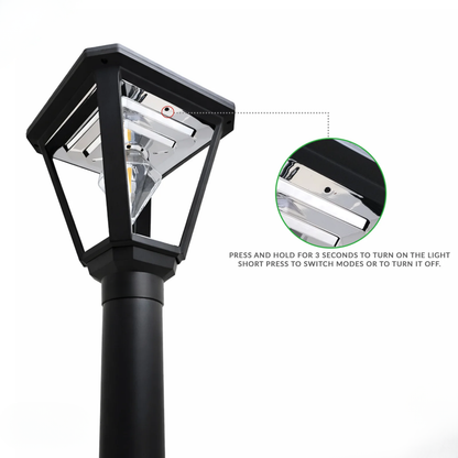 Solar Diamond Bollard Light