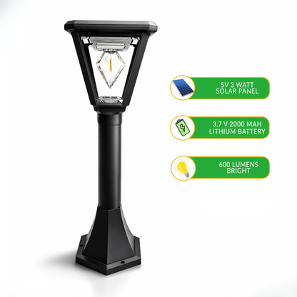 Solar Diamond Bollard Light
