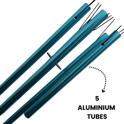 Peacock Wind Chime with Soothing Sound – Decorative Metal Art with Tuned Aluminum Pipes & Hanging Bells for Balcony, Garden Or Patio Decor.